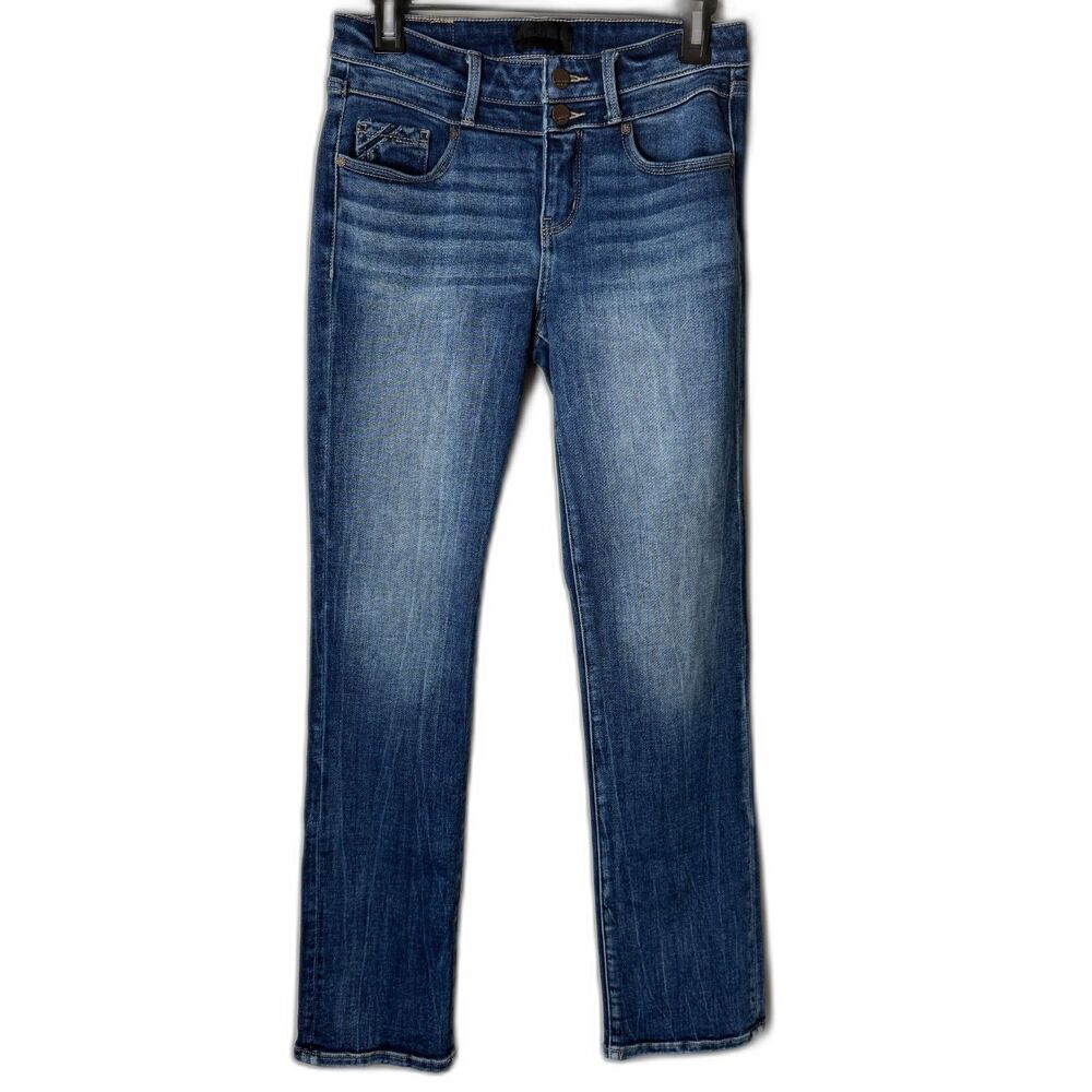Buckle Black Fit No 53 Straight Leg Jeans 25x30 Medium Wash Double Button